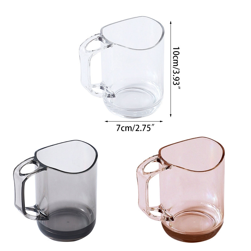 Mouthwash Cup with Handle Toothbrush Toothpaste Storage Cups Organizer for Home Bathroom Couple's Brushing Cup Tree New