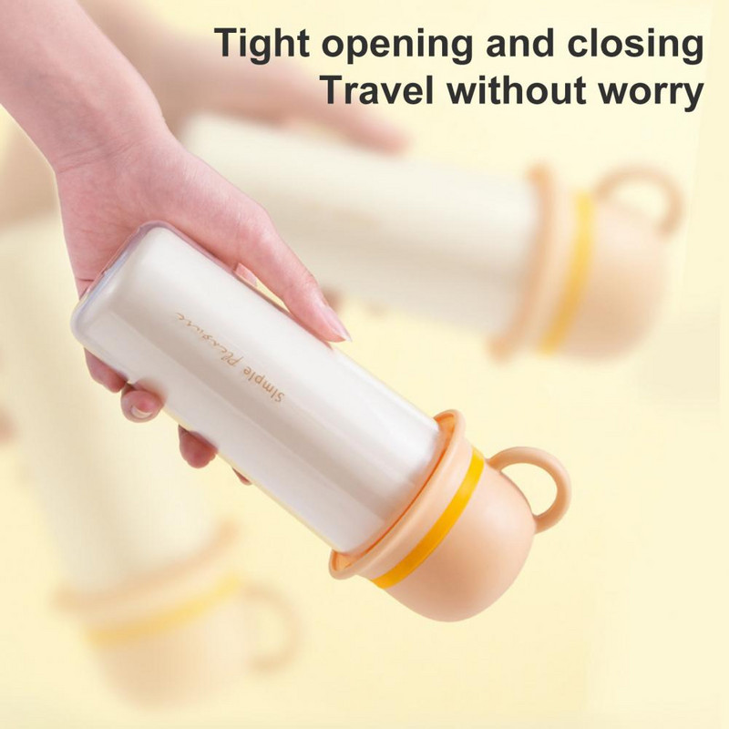 Hambaharjahoidja toiduklass, käepidemega eemaldatav hambaharjatops Ruumisäästlik Seif 3-ühes hammaste harjamise tass majapidamises