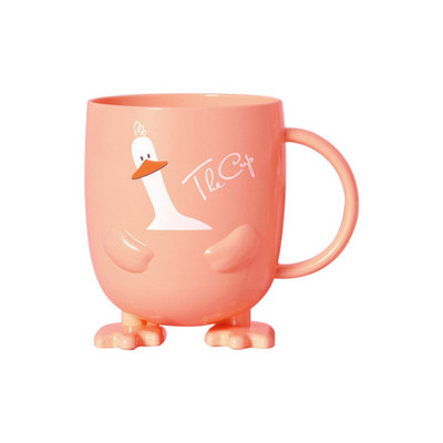 Mielas Little Monster dantų šepetėlio puodelis Vaikiškas dantų šepetėlio puodelis Anties pėda vaikų burnos skalavimo skysčio puodelis plastikinis vonios kambario dantų šepetėlio laikiklio puodelis