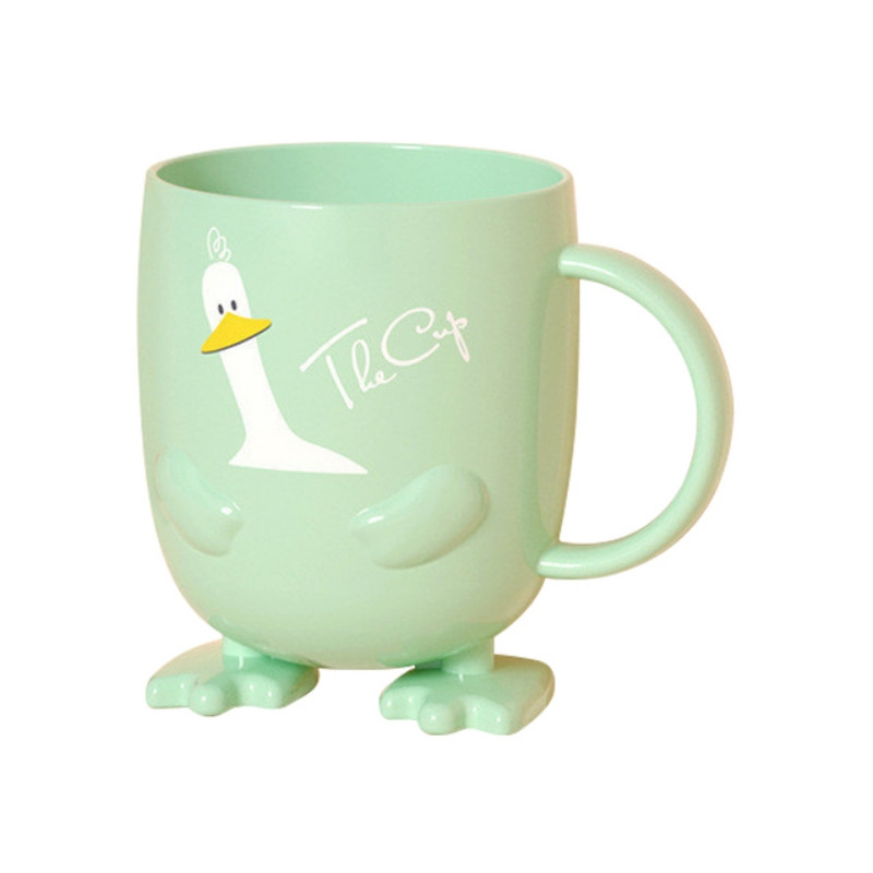 Mielas Little Monster dantų šepetėlio puodelis Vaikiškas dantų šepetėlio puodelis Anties pėda vaikų burnos skalavimo skysčio puodelis plastikinis vonios kambario dantų šepetėlio laikiklio puodelis