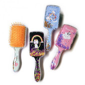 Διαφανής χτένα αέρα κομμωτηρίου Εργαλείο styling περιποίησης μαλλιών Glitter Γρήγορη ανάκαμψη φαρδιά δόντια Μαξιλάρι αέρα χτένα Εργαλεία κομμωτηρίου Cute