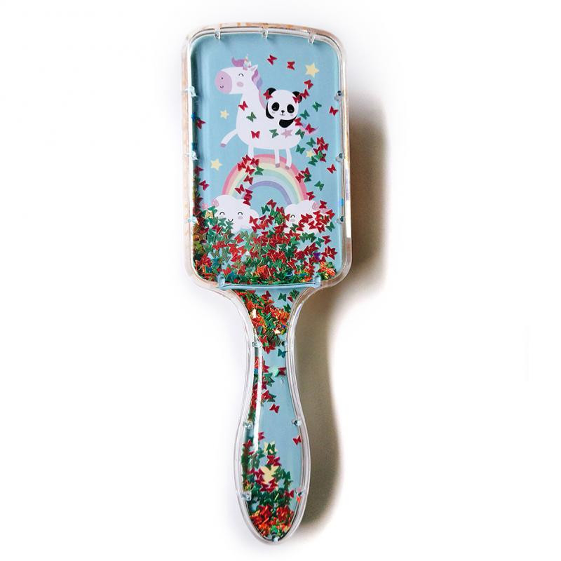 Διαφανής χτένα αέρα κομμωτηρίου Εργαλείο styling περιποίησης μαλλιών Glitter Γρήγορη ανάκαμψη φαρδιά δόντια Μαξιλάρι αέρα χτένα Εργαλεία κομμωτηρίου Cute