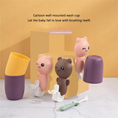 Pastariiul Punch-free hambaharja kauss Kukkumiskindlus, jäljetult suuveetops Lossless multikas Lihtne paigaldamine Armas pilt