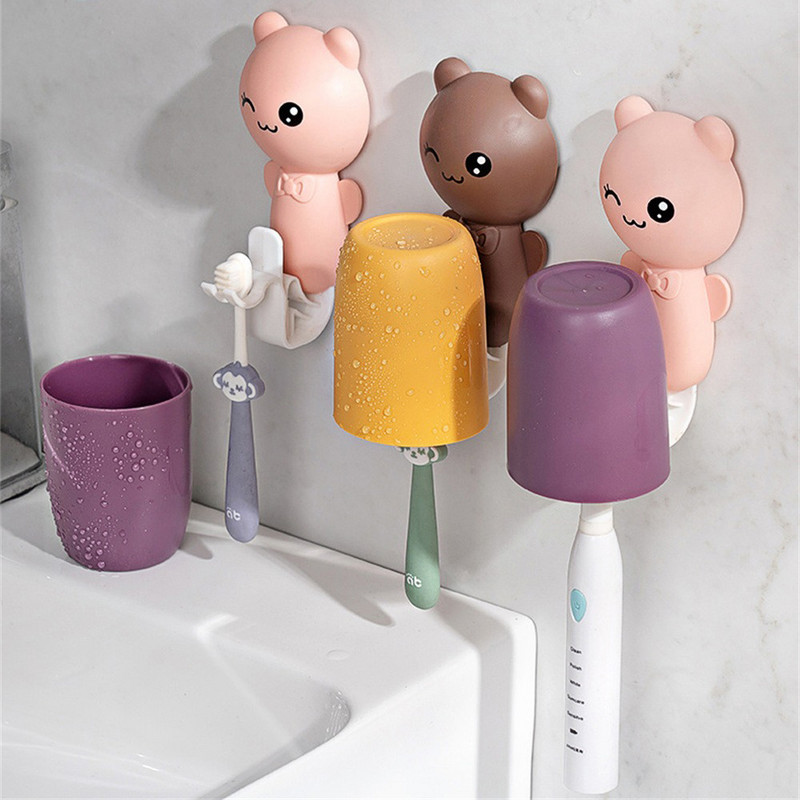 Pastariiul Punch-free hambaharja kauss Kukkumiskindlus, jäljetult suuveetops Lossless multikas Lihtne paigaldamine Armas pilt