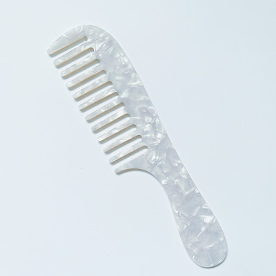 Äädikhappeplaadist kamm temperament antistaatiline marmorist käepidemega juuksurikamm