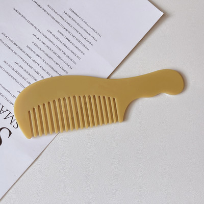 Äädikhappeplaadist ühevärviline käepidemega kamm Kaasaskantav ja moodne antistaatiline tüdrukute juuksekamm