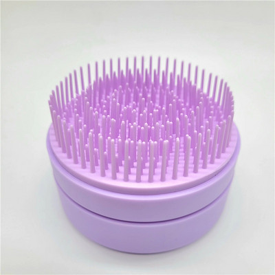 2in1 kūrybingas naujas produktas, nešiojamas apvalus kelioninis masažas, sulankstomas šukos mergaičių plaukų šepetys su veidrodiniu mini kišeniniu formavimo įrankiu