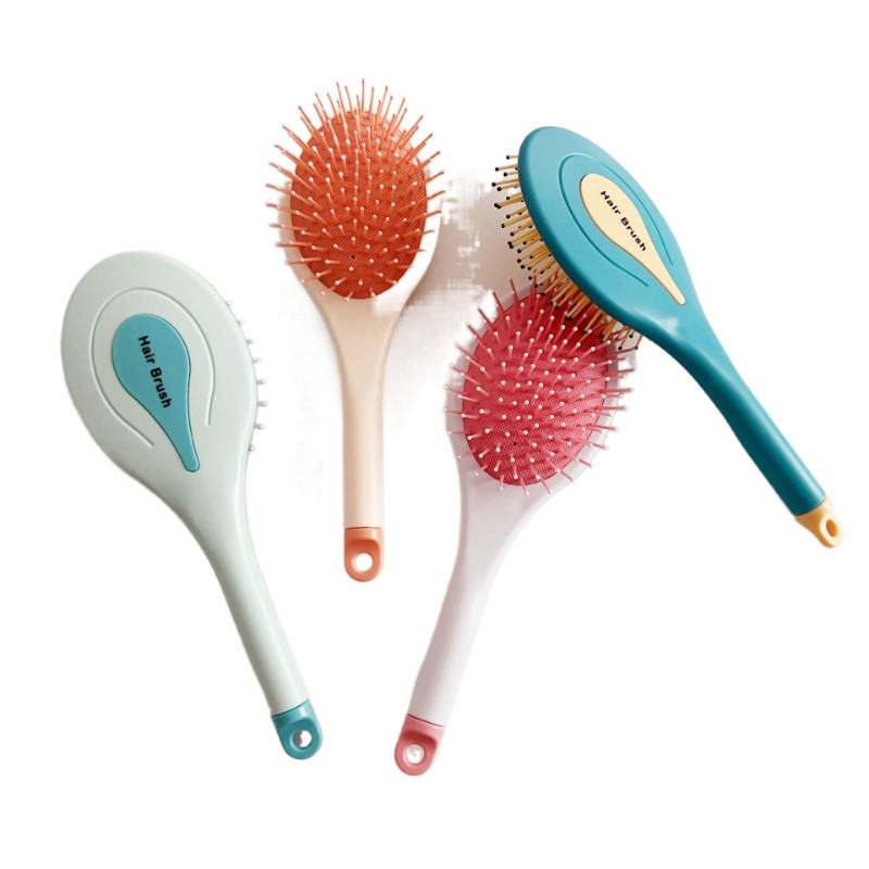 2023 új légpárnás fésű színes hajkiegyenesítő fésű, hosszú nyelű hajfésű hajkefe formáló hajeszközök