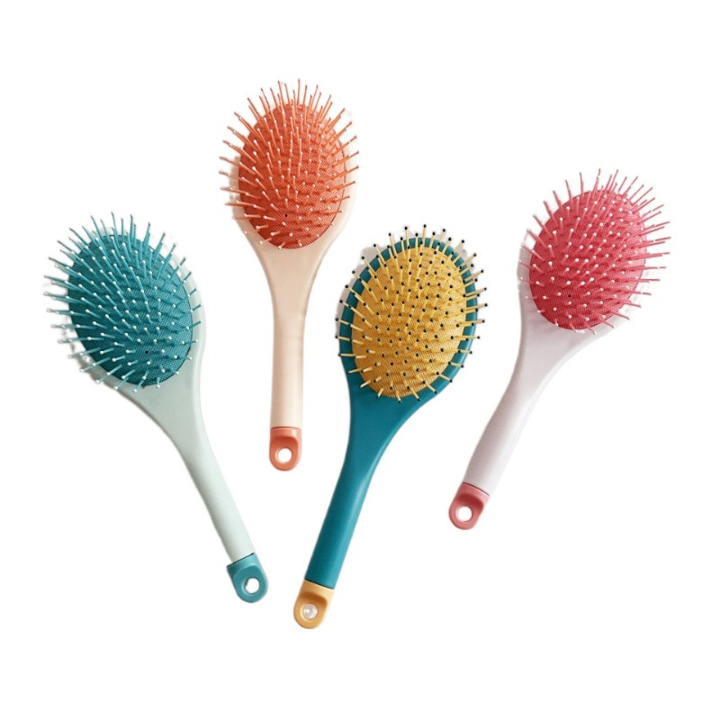 2023 új légpárnás fésű színes hajkiegyenesítő fésű, hosszú nyelű hajfésű hajkefe formáló hajeszközök