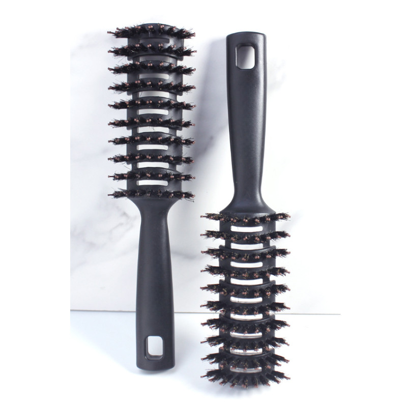 1 tk Must Detangling Juuksehari Käepideme harjased Kammpompadour meeste kujundamine Dušš Massaaž Peanahk Kamm Salong Juuksuri Tööriistad