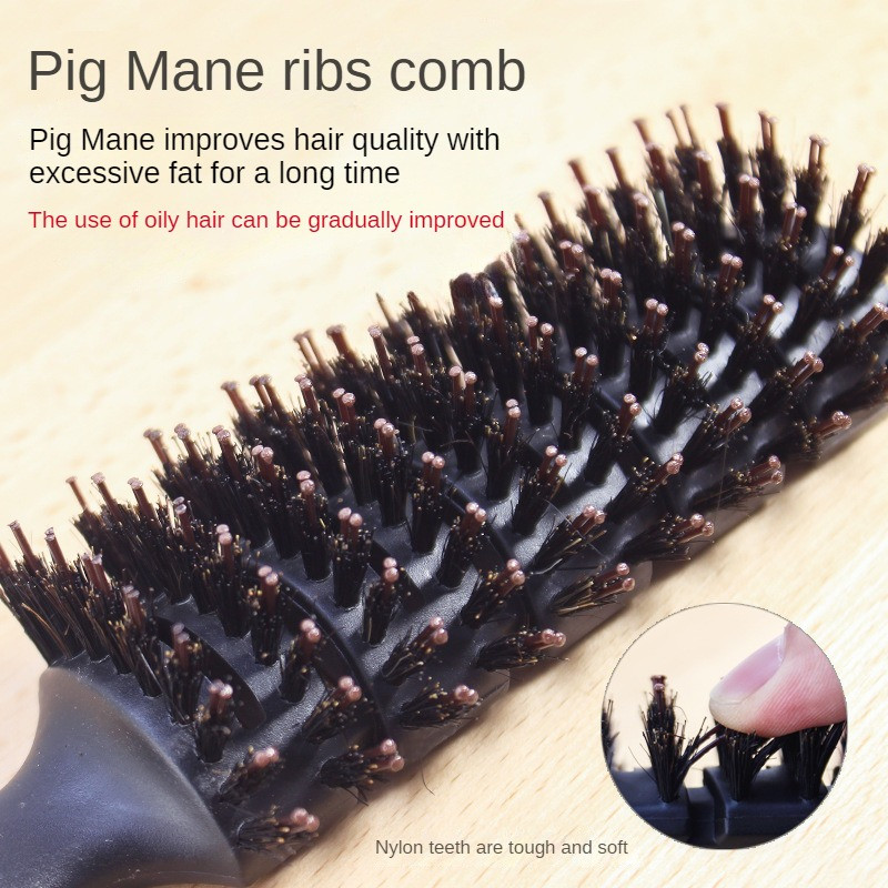 1 tk Must Detangling Juuksehari Käepideme harjased Kammpompadour meeste kujundamine Dušš Massaaž Peanahk Kamm Salong Juuksuri Tööriistad