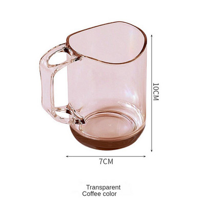 Burnos skalavimo skysčių puodelis Paprastas poros skalavimo puodelis Plastikinis skaidrus vonios reikmenų plovimo puodelis Creative Water Cup valymo puodelis