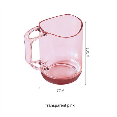 Burnos skalavimo skysčių puodelis Paprastas poros skalavimo puodelis Plastikinis skaidrus vonios reikmenų plovimo puodelis Creative Water Cup valymo puodelis