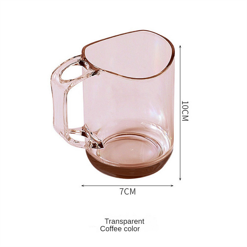 Burnos skalavimo skysčių puodelis Paprastas poros skalavimo puodelis Plastikinis skaidrus vonios reikmenų plovimo puodelis Creative Water Cup valymo puodelis