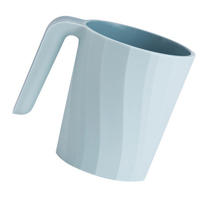 Plastikust libisemisvastane hambakruus Tooth Cup 301–400 ml vannitoa hambaharja hoidja pesutops, hall valge