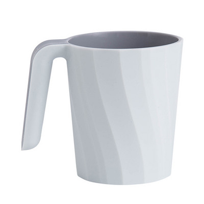 Plastikust libisemisvastane hambakruus Tooth Cup 301–400 ml vannitoa hambaharja hoidja pesutops, hall valge