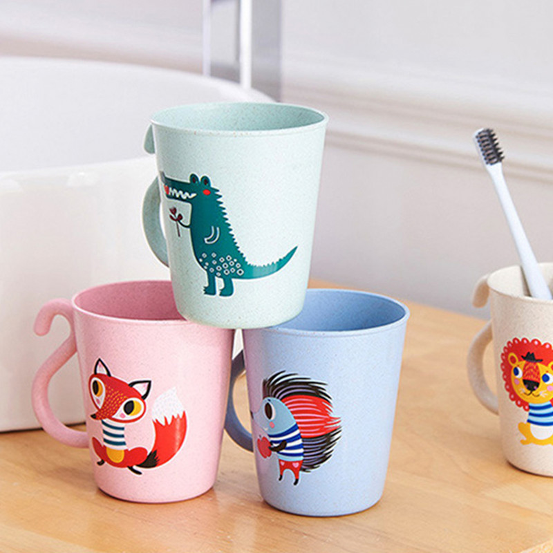 Väikeste loomade veetass 350 ml Keskkonnasõbralik Põhjamaade stiilis Uued kvaliteetsed vannitoatooted Lastele mõeldud suuveetops