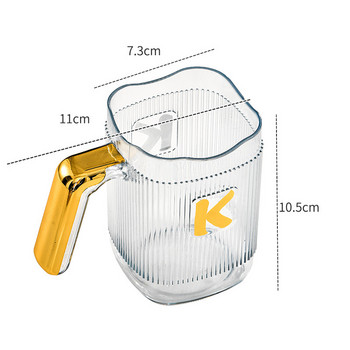 Прозрачна чаша Прозрачна Предлага се за пиене Лек луксозен дизайн Може да се използва за вода за уста Пластмасов дизайн с голям капацитет