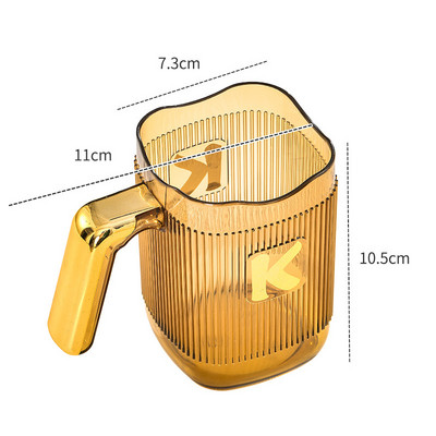 Prozirna čaša Prozirna Dostupna za piće Lagani luksuzni dizajn Može se koristiti za ispiranje usta Plastični dizajn velikog kapaciteta