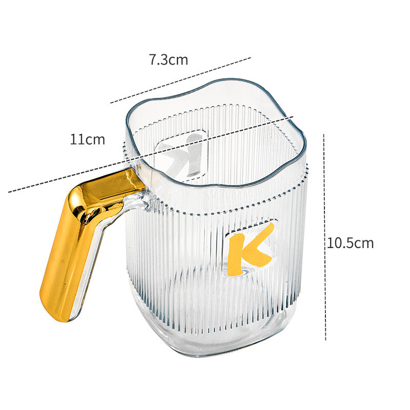 Prozirna čaša Prozirna Dostupna za piće Lagani luksuzni dizajn Može se koristiti za ispiranje usta Plastični dizajn velikog kapaciteta