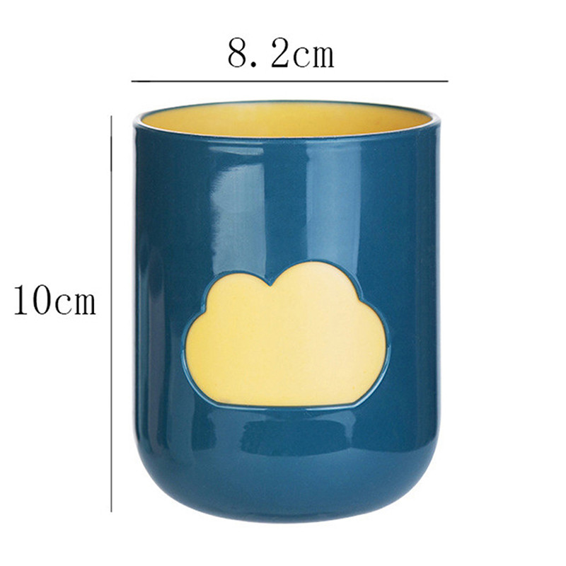 Vannitoa tass Vannitoa trumlid Hambaharja puhastustööriist Vastupidav majapidamises kasutatavate vidinate hambapasta hoidla