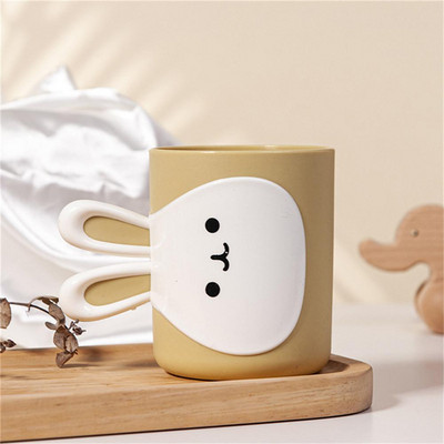 Mouth Cup 450 ml Kulumiskindel ja kukkumiskindel Smooth Cup Mouth Fashion Styling Cute Style Wash Cup Majapidamisvee tass