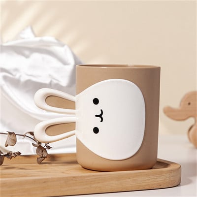 Mouth Cup 450 ml Kulumiskindel ja kukkumiskindel Smooth Cup Mouth Fashion Styling Cute Style Wash Cup Majapidamisvee tass