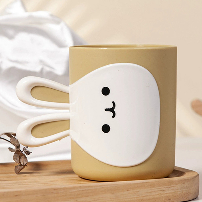 Mouth Cup 450 ml Kulumiskindel ja kukkumiskindel Smooth Cup Mouth Fashion Styling Cute Style Wash Cup Majapidamisvee tass