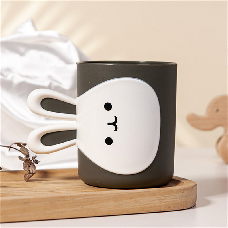 Mouth Cup 450 ml Kulumiskindel ja kukkumiskindel Smooth Cup Mouth Fashion Styling Cute Style Wash Cup Majapidamisvee tass