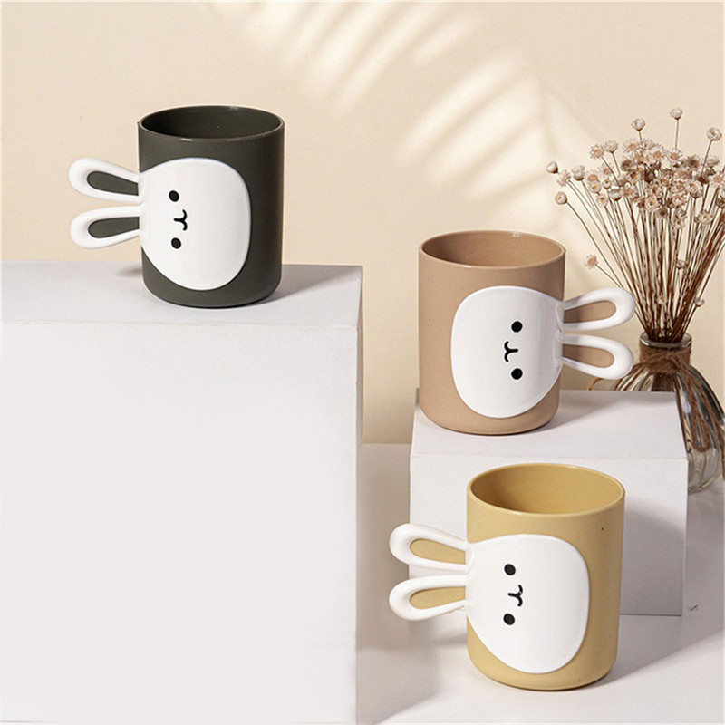 Mouth Cup 450 ml Kulumiskindel ja kukkumiskindel Smooth Cup Mouth Fashion Styling Cute Style Wash Cup Majapidamisvee tass