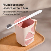 Kruus Lemon Design Vastupidav plasttops Kulumiskindel käepidemega Vannitoatarbed Hambaharja tass Suuvee tass