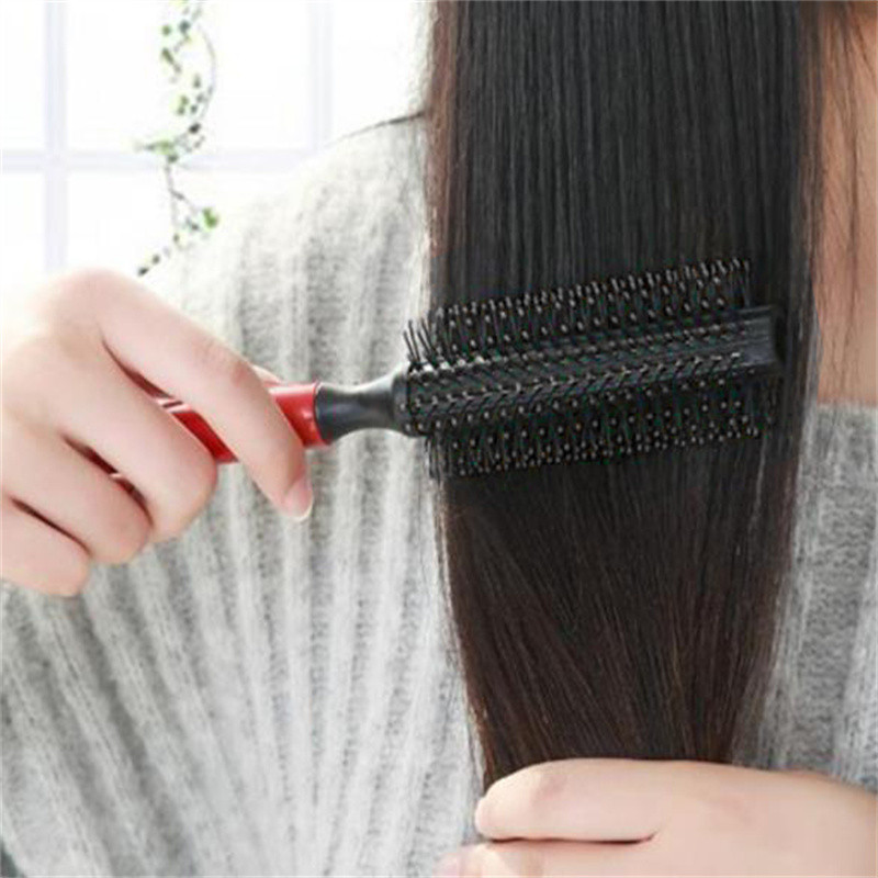 1kom Visokokvalitetna valjak četka za kosu Okrugli češalj Valoviti kovrčavi Styling Care Salon alat za kovrčanje Četka za kosu Vruća rasprodaja