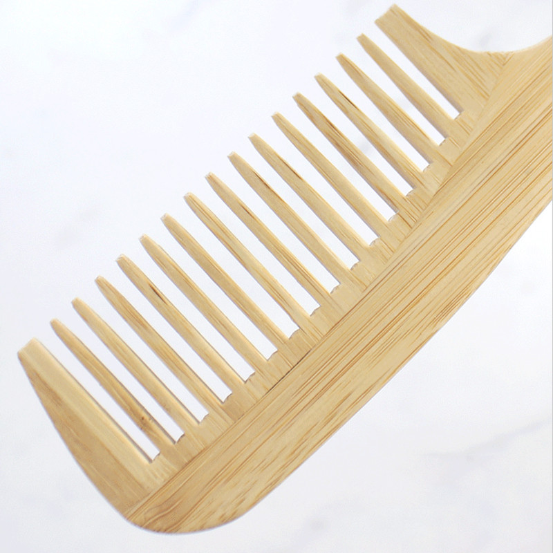 Vruća rasprodaja, prirodni bambusovi drveni repni češljevi za kosu, antistatički češalj za njegu kose, zdrava masaža, čvrsti češalj za žene
