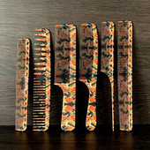 Juukselõikuskamm Professionaalne juuksurisalong Juuksuri kammid Graffiti mustriga Kahepoolne juuksehari Juuksuri Stiilitööriistad Y0702