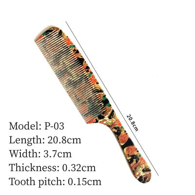 Juukselõikuskamm Professionaalne juuksurisalong Juuksuri kammid Graffiti mustriga Kahepoolne juuksehari Juuksuri Stiilitööriistad Y0702
