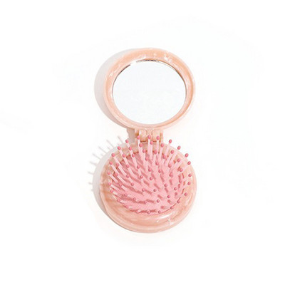 Hajfésű Hordozható összecsukható hajformázó eszközök Kiegészítők Masszázs Smink Fésű Fodrászkellékek Hajkefék Tükörrel