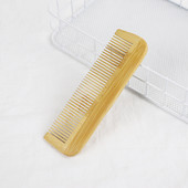Kohandatud logo bambusest puidust reisihotellide kasutamine Eco Fine Dense Dense`i juuksekammiga Antistaatiline juuksehooldusmassaažikamm