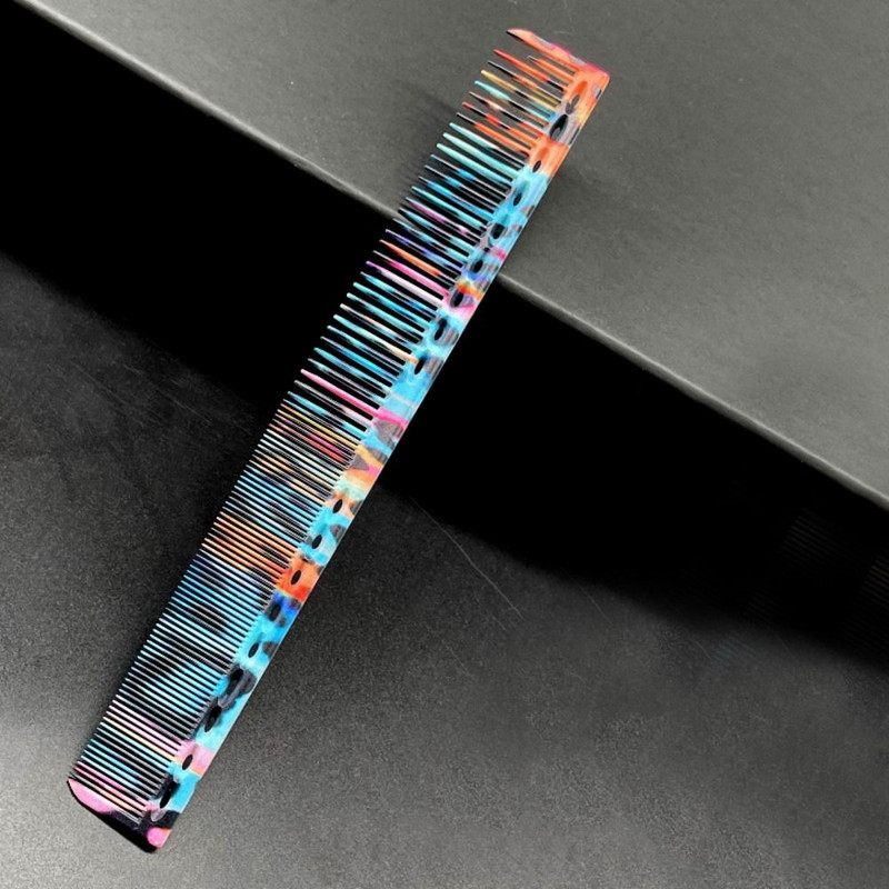 Spalvotos plastikinės plaukų kirpimo šukos moterims Ilgų plaukų kirpimas Tiesių plaukų formavimas Kietos šukos Kirpyklos priedai