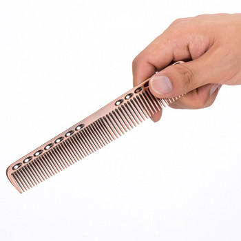 Space Aluminuml Hair Comb Anti-static Metal Pro Hairdressing Cobs Hair Cutting Dying Hair Brush Salon Barber Tools