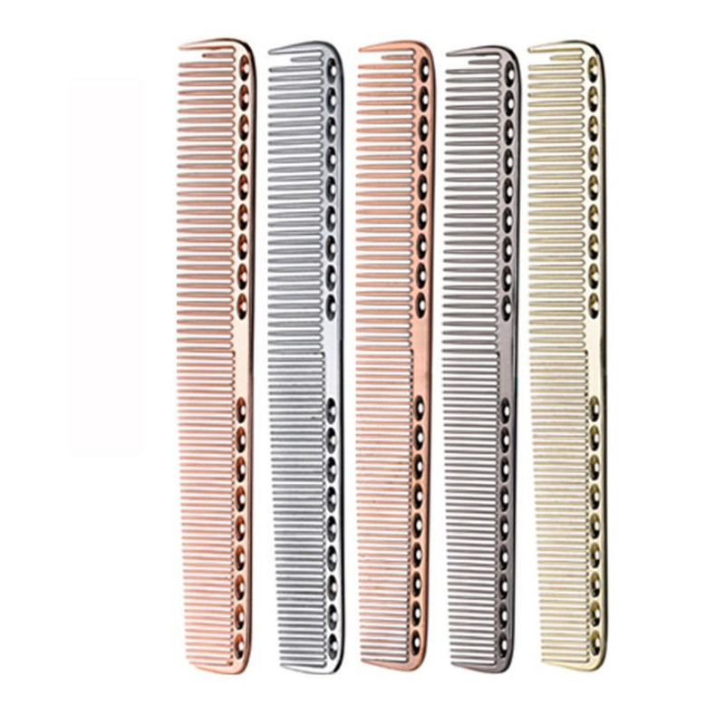Space Aluminuml Juuksekamm Antistaatiline Metal Pro Juuksuri Kammid Juukselõikus Värvimine Juuksehari Salongi Juuksuri tööriistad