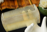 Bárányszarvfésű sűrű fogakkal a por eltávolításához, kétoldalas fésű, kisfésű, bárányszarv-szakállfésű