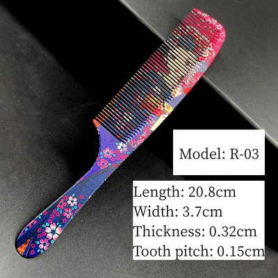 Pieptene pentru frizer Salon de coafura Par lung femei Barbati Cap plat Piepteni pentru coafura Coafura Instrumente profesionale de styling Perie de coafura