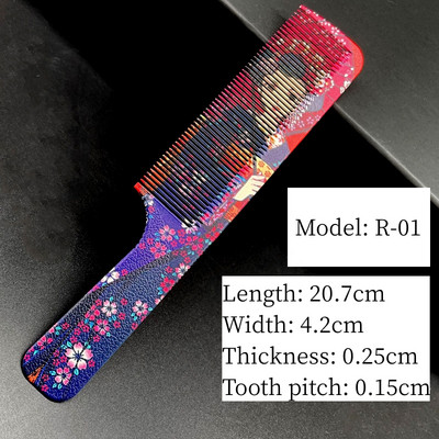Pieptene pentru frizer Salon de coafura Par lung femei Barbati Cap plat Piepteni pentru coafura Coafura Instrumente profesionale de styling Perie de coafura