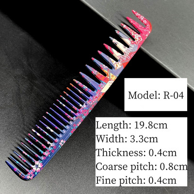 Pieptene pentru frizer Salon de coafura Par lung femei Barbati Cap plat Piepteni pentru coafura Coafura Instrumente profesionale de styling Perie de coafura