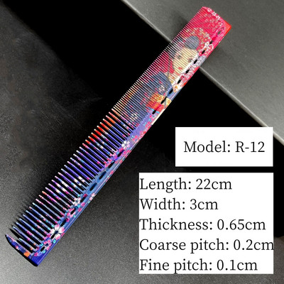 Pieptene pentru frizer Salon de coafura Par lung femei Barbati Cap plat Piepteni pentru coafura Coafura Instrumente profesionale de styling Perie de coafura