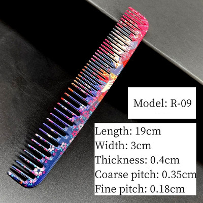 Pieptene pentru frizer Salon de coafura Par lung femei Barbati Cap plat Piepteni pentru coafura Coafura Instrumente profesionale de styling Perie de coafura