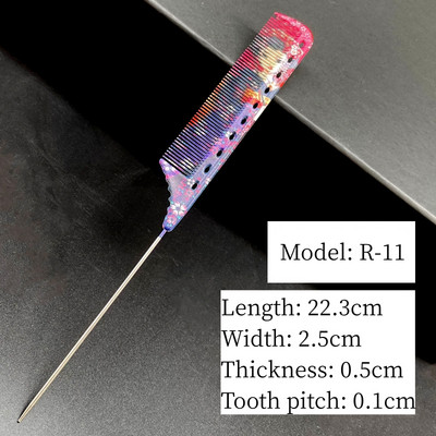 Pieptene pentru frizer Salon de coafura Par lung femei Barbati Cap plat Piepteni pentru coafura Coafura Instrumente profesionale de styling Perie de coafura