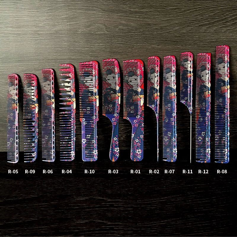 Pieptene pentru frizer Salon de coafura Par lung femei Barbati Cap plat Piepteni pentru coafura Coafura Instrumente profesionale de styling Perie de coafura