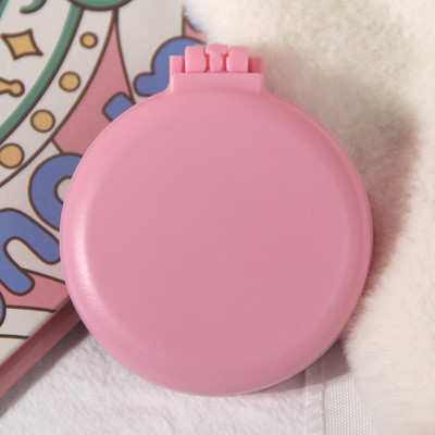 Macaroon Pieptene mic portabil, pliabil, pernă de aer cu oglindă de machiaj, masaj pentru scalp, pieptene pliabil, perie de păr pentru femei, instrumente de styling