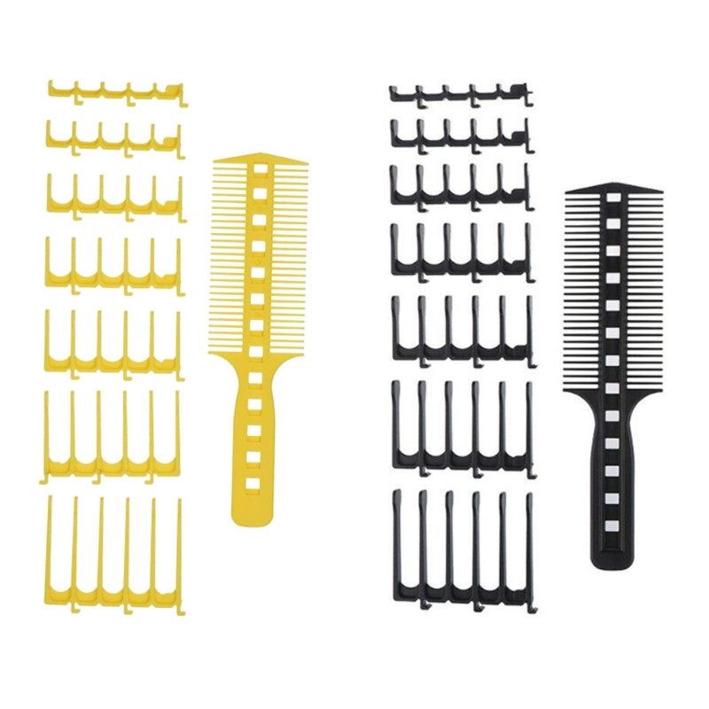 Profesionalus kirpėjų šukučių rinkinys nešiojamam vintažinio stiliaus kirpimui